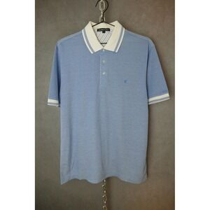 Montagut Men's Light Blue Polo Shirt Size‎ Medium Short Sleeve Casual Size 50
